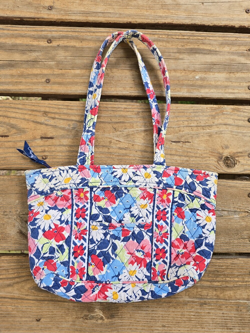 Vera Bradley tote bag in the retired Summer Cottage floral pattern